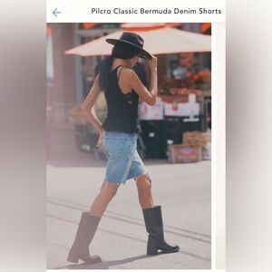 Pilcro Blue Jean Shorts